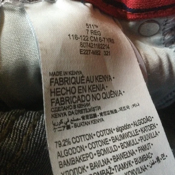 ✔️ Levi’s 511 Kids Size 7 - Picture 8 of 8